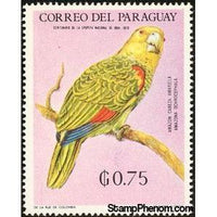 Paraguay 1969 Yellow-crowned Parrot (Amazona ochrocephala)-Stamps-Paraguay-StampPhenom