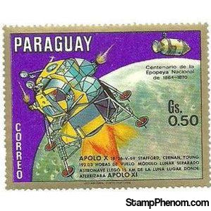 Paraguay 1970 Apollo 10, May of 1969-Stamps-Paraguay-StampPhenom