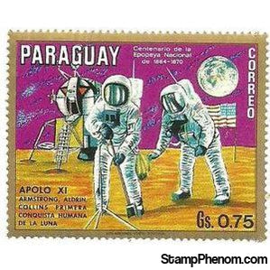 Paraguay 1970 Apollo 11, July 1969-Stamps-Paraguay-StampPhenom