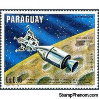 Paraguay 1970 Apollo 11-Stamps-Paraguay-StampPhenom