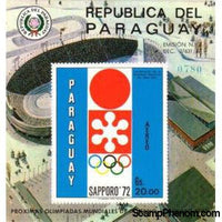 Paraguay 1970 Emblem of the Winter Olympic Games 1972, Sapporo-Stamps-Paraguay-StampPhenom