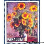 Paraguay 1970 Floral Arrangement; by Monet-Stamps-Paraguay-StampPhenom