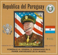 Paraguay 1970 General D. D. Eisenhower (1890-1969), 34 President of USA-Stamps-Paraguay-StampPhenom