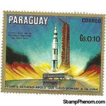 Paraguay 1970 Ignition Saturn 5-Stamps-Paraguay-StampPhenom