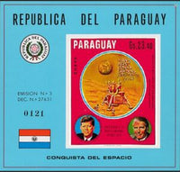 Paraguay 1970 Kennedy, Wernher von Braun-Stamps-Paraguay-StampPhenom