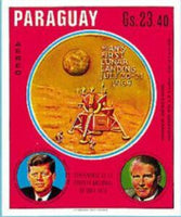 Paraguay 1970 Kennedy, Wernher von Braun-Stamps-Paraguay-StampPhenom