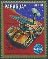 Paraguay 1970 Lunar vehicle-Stamps-Paraguay-StampPhenom