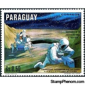 Paraguay 1970 Moon Surface-Stamps-Paraguay-StampPhenom