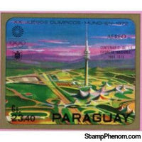 Paraguay 1970 Munich, Olympic Park-Stamps-Paraguay-StampPhenom