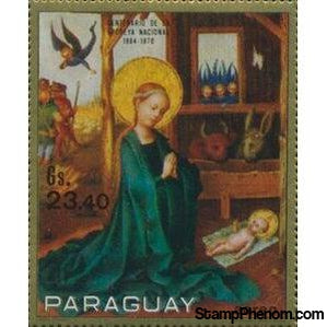 Paraguay 1970 Nativity scene by Stefan Lochner-Stamps-Paraguay-StampPhenom