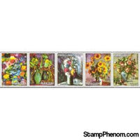 Paraguay 1970 Paintings of flowers-Stamps-Paraguay-StampPhenom