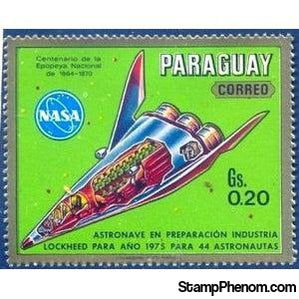 Paraguay 1970 Spaceplane-Stamps-Paraguay-StampPhenom