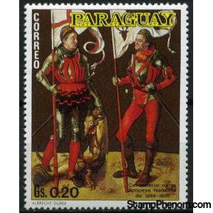 Paraguay 1970 St. Eustachius and George-Stamps-Paraguay-StampPhenom