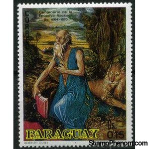 Paraguay 1970 St. Jerome in the Wilderness-Stamps-Paraguay-StampPhenom