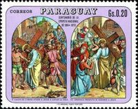 Paraguay 1970 Stations of the Cross-Stamps-Paraguay-StampPhenom