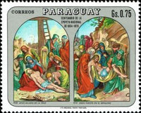 Paraguay 1970 Stations of the Cross-Stamps-Paraguay-StampPhenom