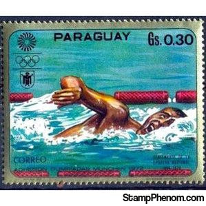 Paraguay 1970 Swimming-Stamps-Paraguay-StampPhenom