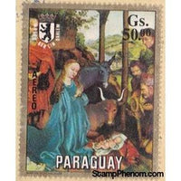 Paraguay 1971 Adoration of Jesus by Schongauer-Stamps-Paraguay-StampPhenom