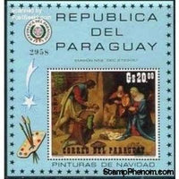 Paraguay 1971 Adoration of the Magi by Giorgione-Stamps-Paraguay-StampPhenom