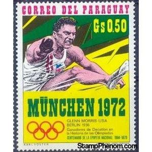 Paraguay 1971 Glenn Morris-Berlin 1936-Stamps-Paraguay-StampPhenom