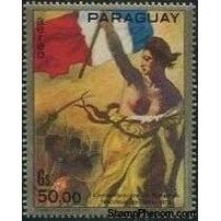 Paraguay 1971 Liberty guiding the people; Delacroix-Stamps-Paraguay-StampPhenom