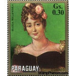 Paraguay 1971 Napoleon's women. Maria Walewska.-Stamps-Paraguay-StampPhenom