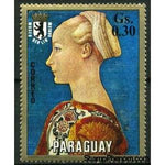 Paraguay 1971 Profile of a young Woman by Piero del Pollaiuolo-Stamps-Paraguay-StampPhenom