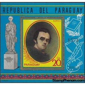 Paraguay 1971 Taras Shevchenko (1814-1861)-Stamps-Paraguay-StampPhenom