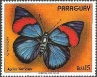 Paraguay 1973 South American Butterflies