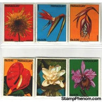 Paraguay Flowers Lot 2, 6 stamps