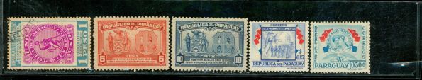 Paraguay Lot 1 , 5 stamps