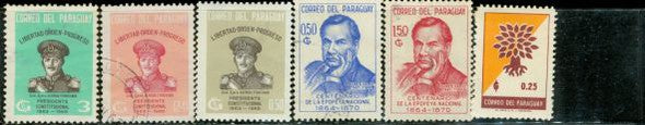 Paraguay Lot 1 , 6 stamps