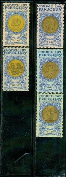Paraguay Lot 2 , 5 stamps