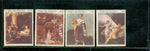 Paraguay Paintings Lot 2 , 4 stamps