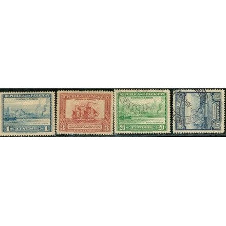 Paraguay Ships Lot 2 , 4 stamps