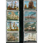 Paraguay Ships Lot 2 , 8 stamps