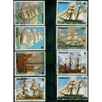 Paraguay Ships Lot 5 , 8 stamps