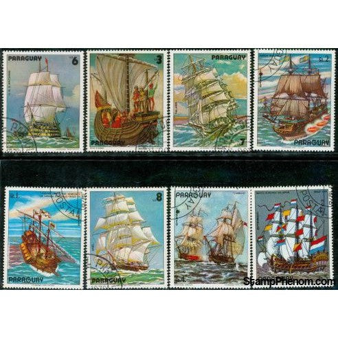 Paraguay Ships , 8 stamps