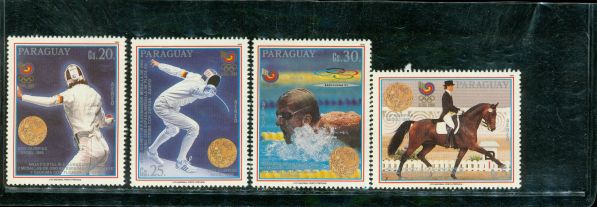 Paraguay Olympics Lot 2 , 4 stamps