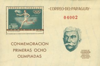 Paraguay Olympics , 1 souvenir sheet