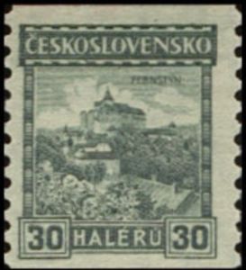 Czechoslovakia 1926 Pernštejn Castle-Czechoslovakia-StampPhenom