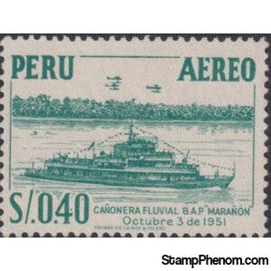 Peru 1952 River-Gunboat "Maranon"-Peru-StampPhenom