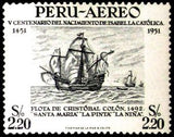Peru 1953 Armada from Cristoph Kulumbus-Peru-StampPhenom