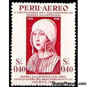Peru 1953 Isabella I from Spain-Peru-StampPhenom