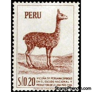 Peru 1953 Vicugna (Vicugna vicugna)-Peru-StampPhenom
