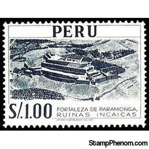 Peru 1960 Inka-Fortress at Paramonga-Peru-StampPhenom
