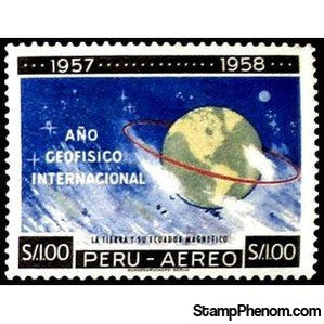 Peru 1961 Globe, Moon and Stars-Peru-StampPhenom