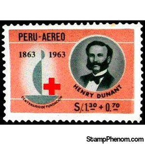 Peru 1964 Jubilee-Emblem, Henri Dunant-Peru-StampPhenom