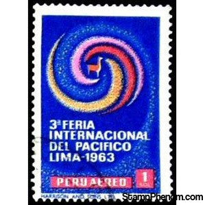 Peru 1965 Emblem (Spiral with Llama)-Peru-StampPhenom