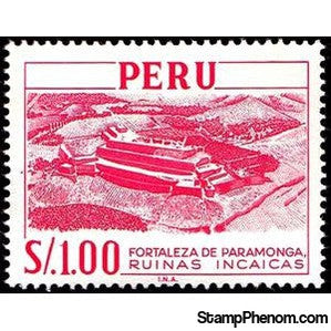 Peru 1966 Inka-Fortress at Paramonga-Peru-StampPhenom